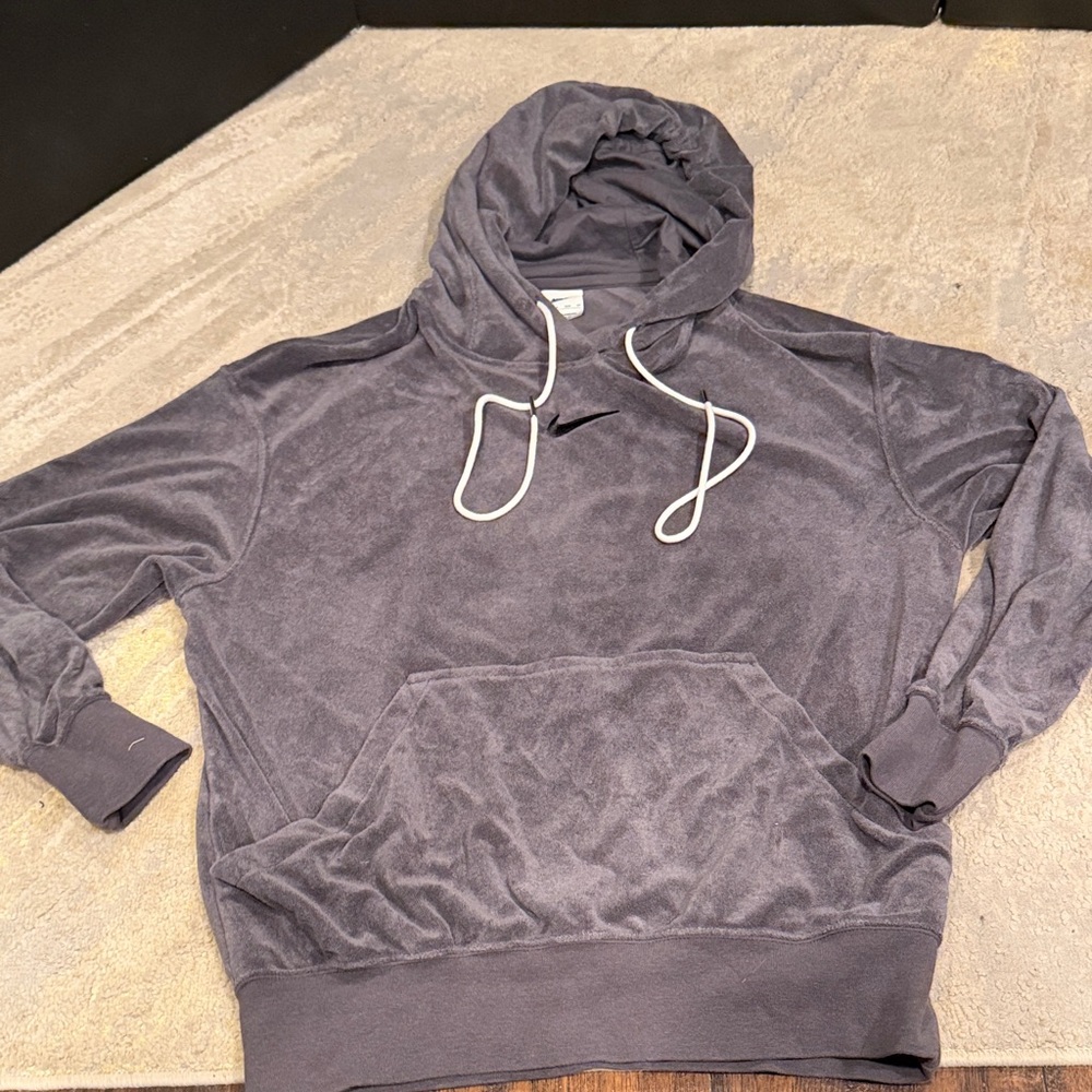 Nike Sportswear Oversized Terry Pullover Hoodie‎ Size Xs in EUC center swoosh